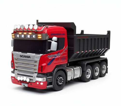 Caminhão Basculante Scania P450 XT 8x4 Euro 6 - Escala 1/14 (Controle Remoto)