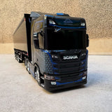Miniatura Scania NTG com Carreta Vanderleia Sider Guerra – Escala 1/12 1,20M