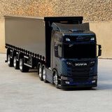 Miniatura Scania NTG + Carreta Vanderleia Sider Guerra – Escala 1/24 (Personalizável)